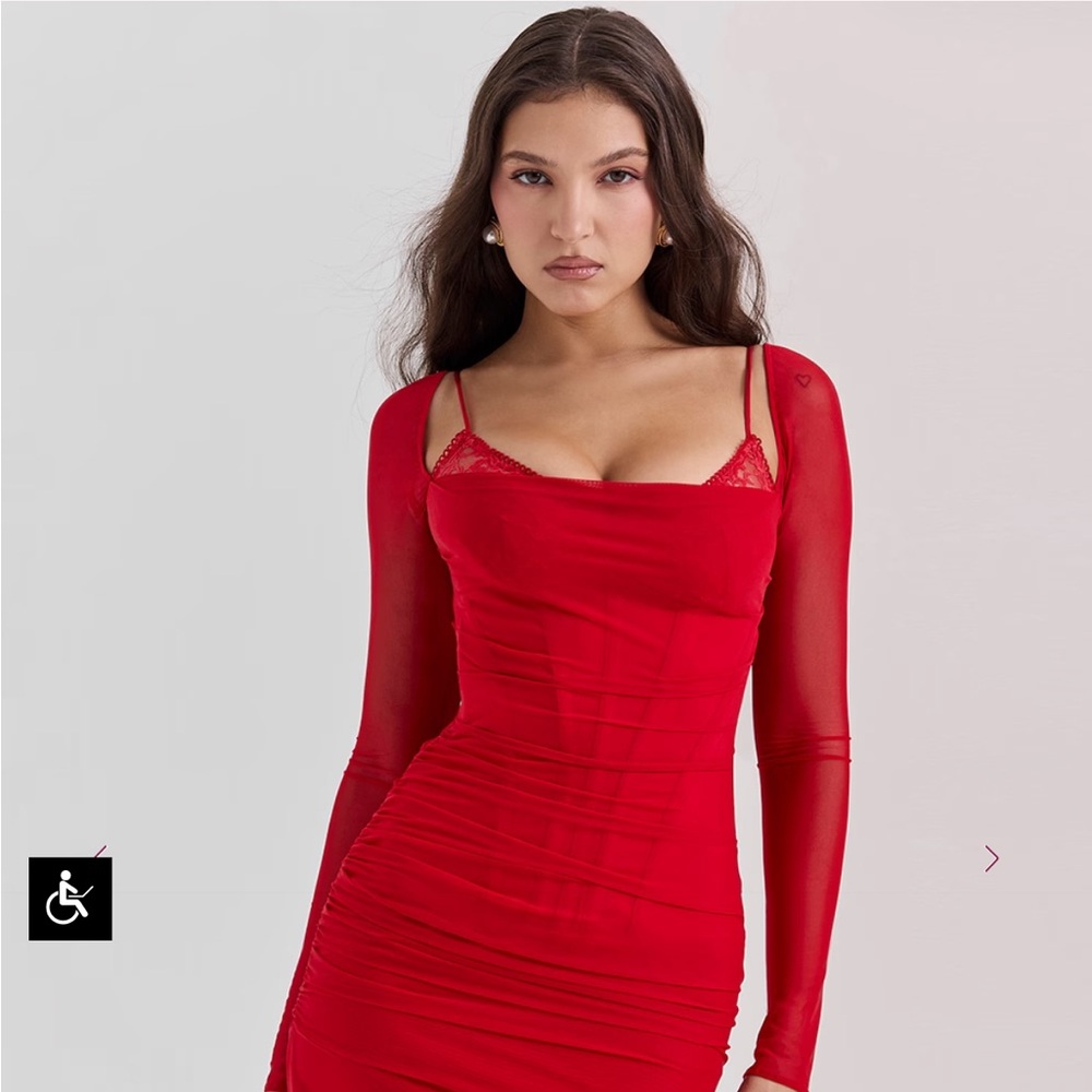 House of CB ‘Katarina’ dress in red